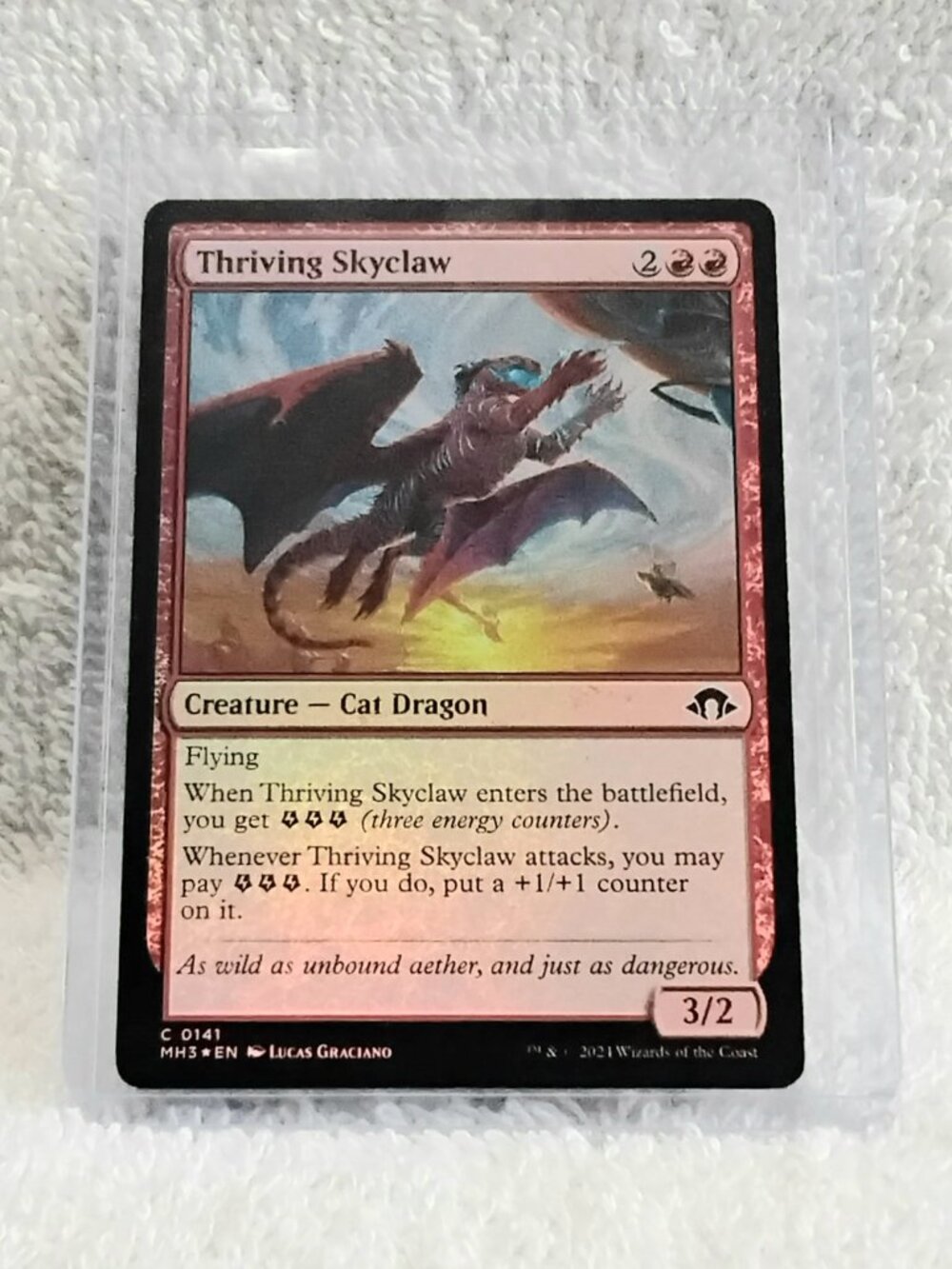 5/$20 Mint 2024 MTG Thriving Skyclaw C Foil Card 0141 Deckmaster!!